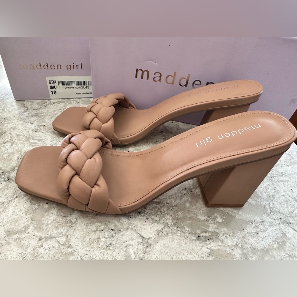 Madden Girl Women's Tan Heels size 10